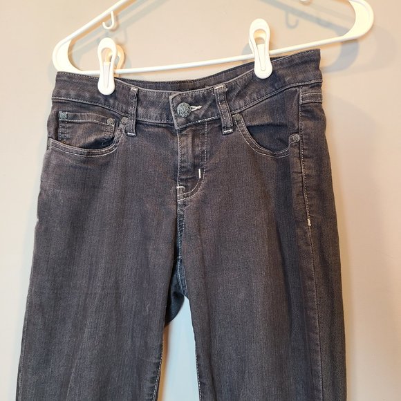 Prana Kayla Jean Mid Rise Skinny Womens 2 Dark Grey - Picture 2 of 12